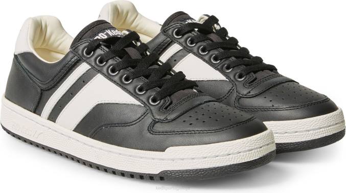 Keds skyhawk lo couro R28H254 calçados Preto branco unissex