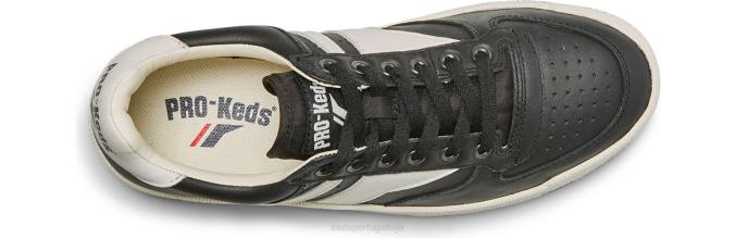 Keds skyhawk lo couro R28H254 calçados Preto branco unissex