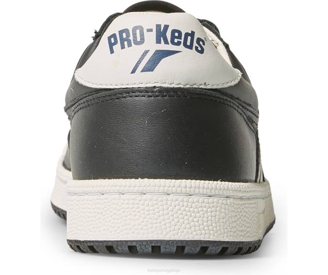 Keds skyhawk lo couro R28H254 calçados Preto branco unissex