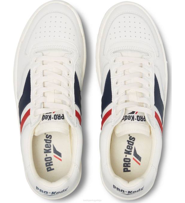 Keds skyhawk lo couro R28H255 calçados branco azul vermelho unissex