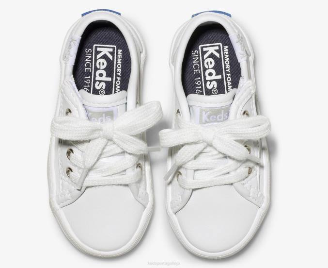 Keds pontapé inicial jr. sapatilha de couro R28H228 calçados macio Garotão