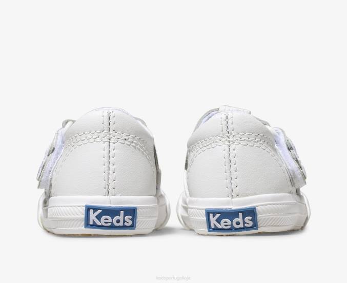 Keds tênis de couro com tira em t daphne R28H237 calçados macio Garotão