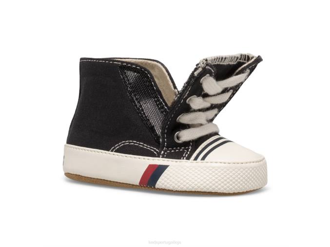 Keds tênis royal hi crib R28H268 calçados preto garotinho