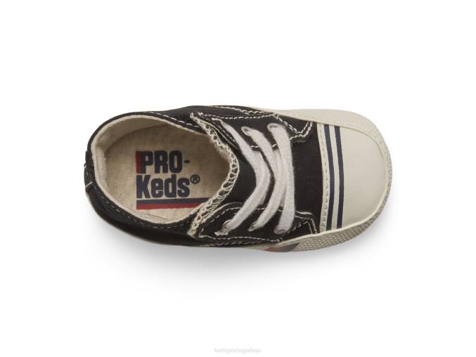 Keds tênis royal hi crib R28H268 calçados preto garotinho