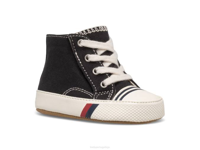 Keds tênis royal hi crib R28H268 calçados preto garotinho