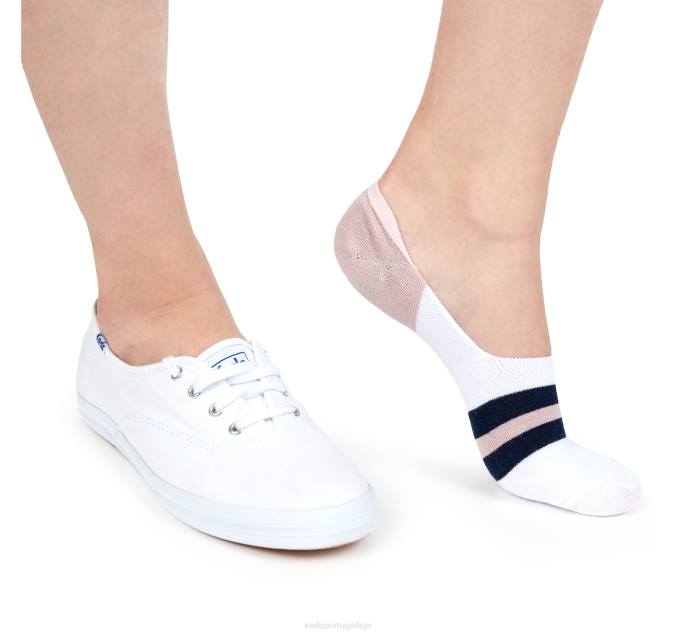 Keds 3 unidades de meias de forro de tênis clássicas R28H214 acessórios rosa mulheres