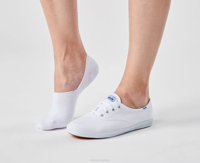 Keds 6 unidades de meias de forro de tênis clássicas R28H215 acessórios branco mulheres