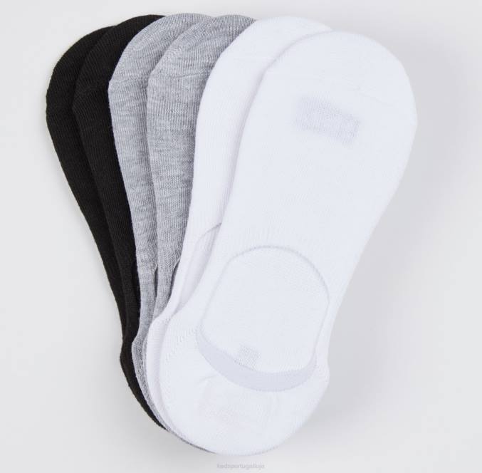 Keds 6 unidades de meias de forro de tênis clássicas R28H216 acessórios bunda cinza mulheres