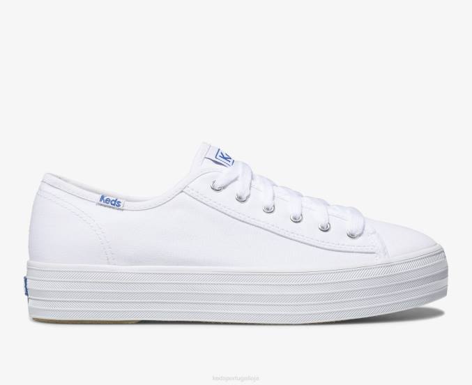 Keds chute triplo R28H100 calçados branco mulheres
