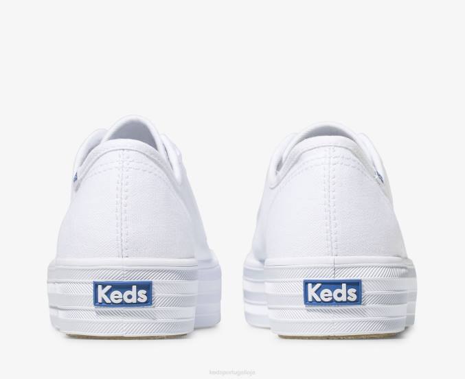 Keds chute triplo R28H100 calçados branco mulheres