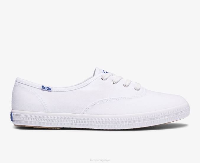 Keds façanha de campeão sapatilha de algodão orgânico R28H108 calçados branco mulheres