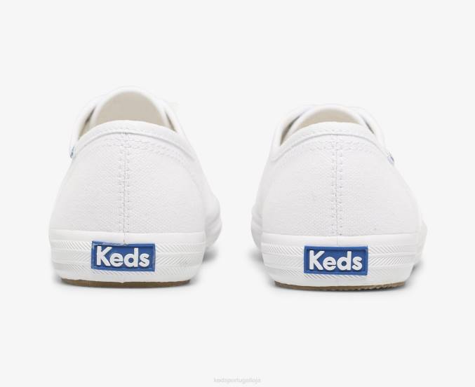 Keds façanha de campeão sapatilha de algodão orgânico R28H108 calçados branco mulheres