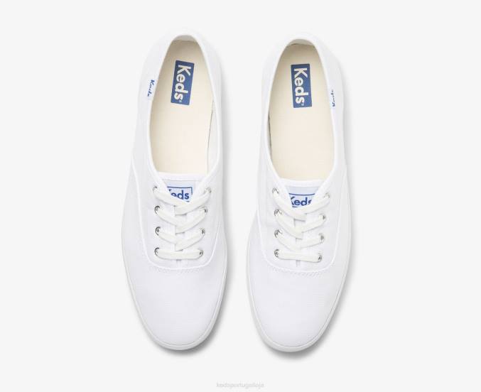 Keds façanha de campeão sapatilha de algodão orgânico R28H108 calçados branco mulheres