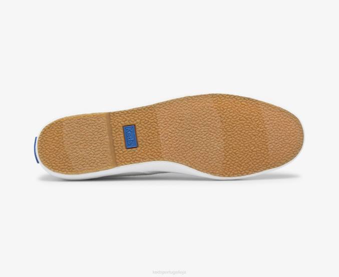 Keds façanha de campeão sapatilha de algodão orgânico R28H108 calçados branco mulheres
