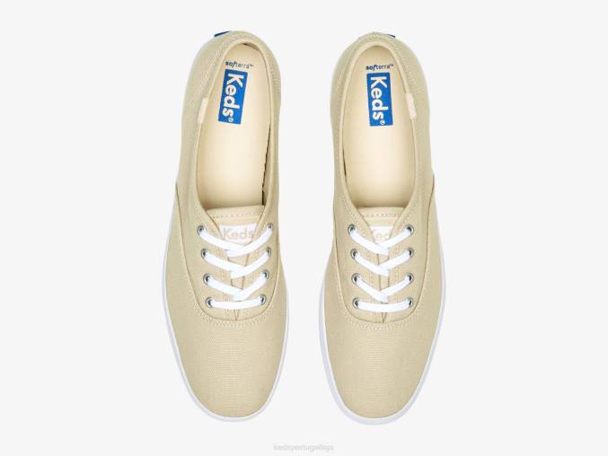 Keds façanha de campeão sapatilha de algodão orgânico R28H149 calçados aveia mulheres