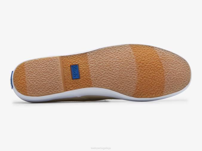 Keds façanha de campeão sapatilha de algodão orgânico R28H149 calçados aveia mulheres