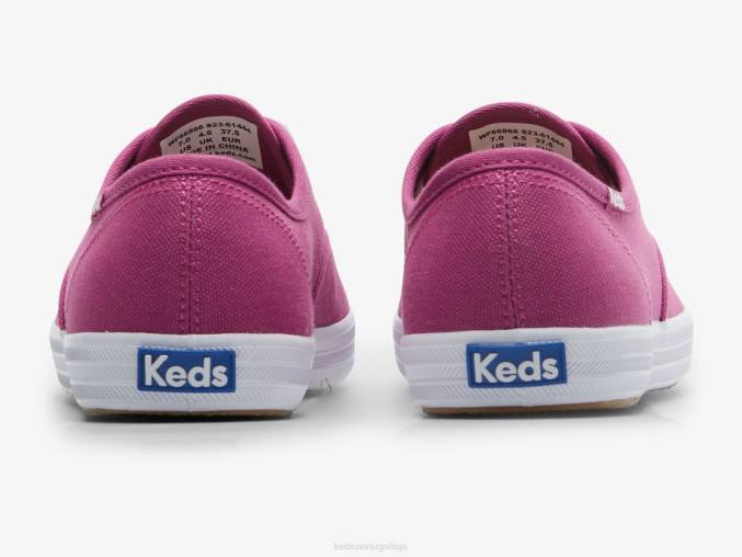 Keds façanha de campeão sapatilha de algodão orgânico R28H150 calçados roxo mulheres