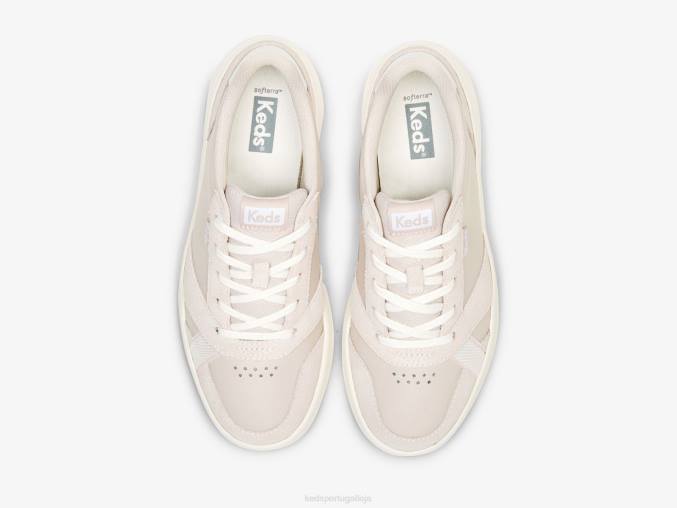 Keds o tênis de couro/camurça R28H99 calçados rosa claro branco mulheres