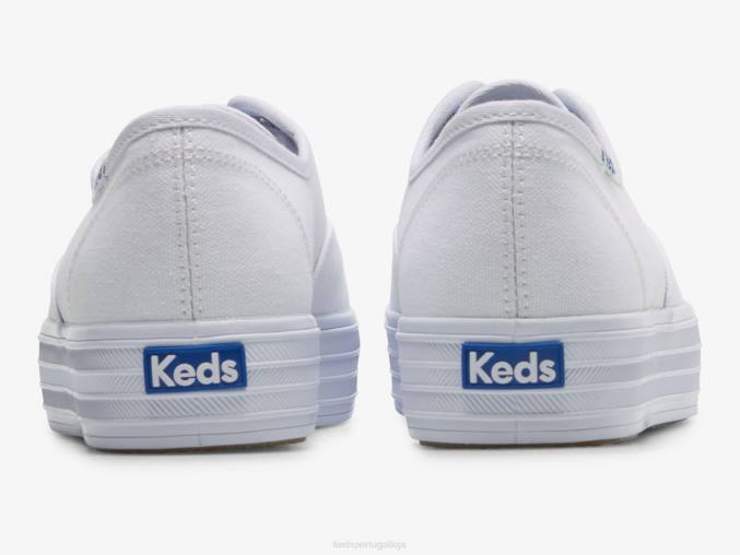 Keds o tênis de lona plataforma R28H87 calçados branco mulheres
