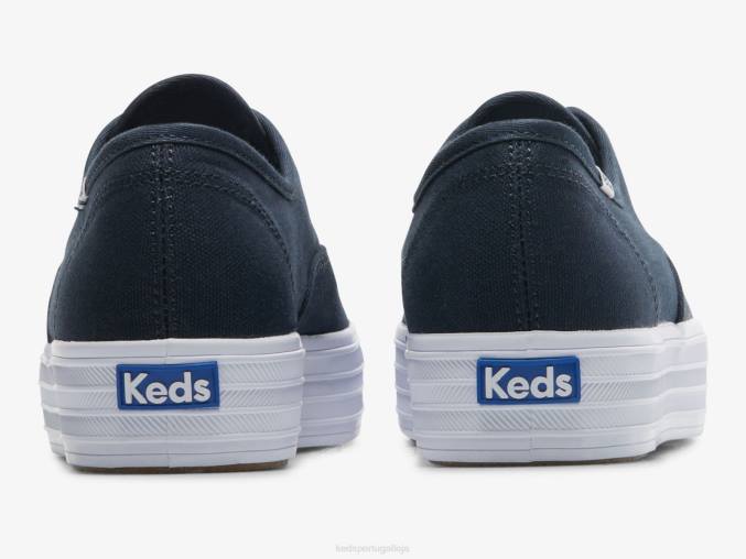 Keds o tênis de lona plataforma R28H88 calçados marinha mulheres