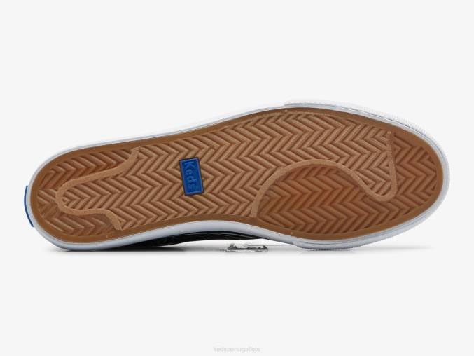 Keds salto chute tênis floral desenhado à mão em lona R28H201 calçados Preto branco mulheres