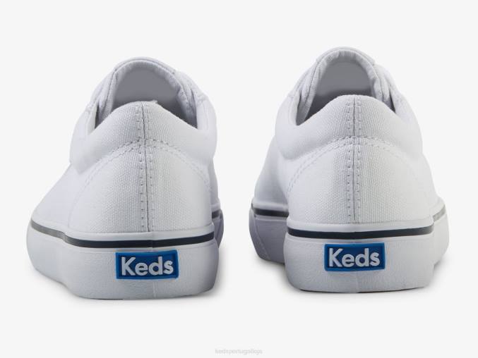 Keds salto tênis de lona R28H121 calçados Marinha Branca mulheres