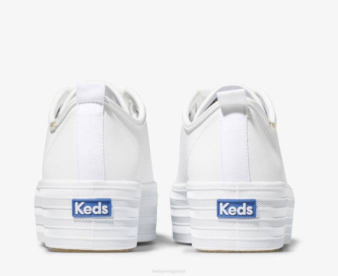 Keds sapatilha couro triple up R28H90 calçados branco mulheres