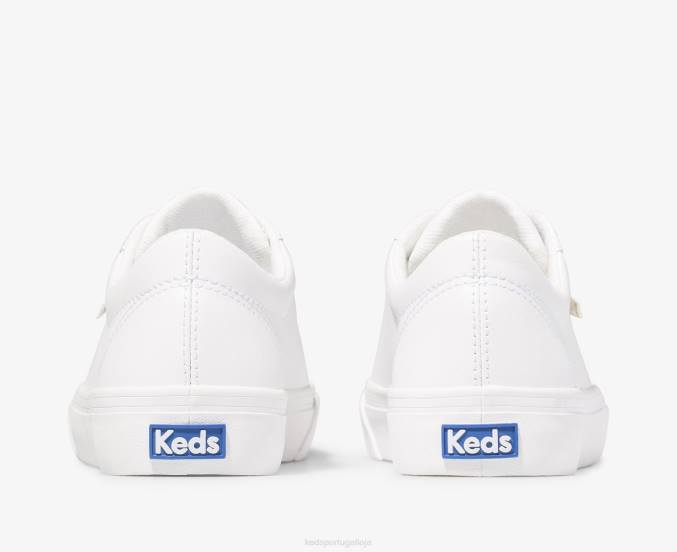 Keds sapatilha de couro jump kick R28H84 calçados ouro Branco mulheres