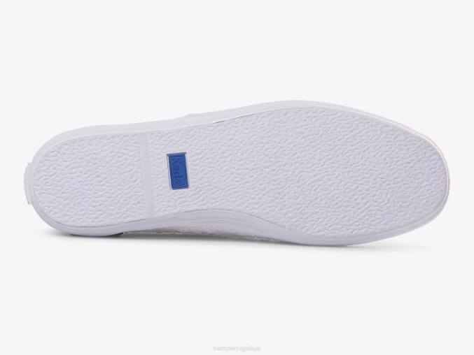 Keds sapatilha paetês campeão R28H178 calçados branco mulheres