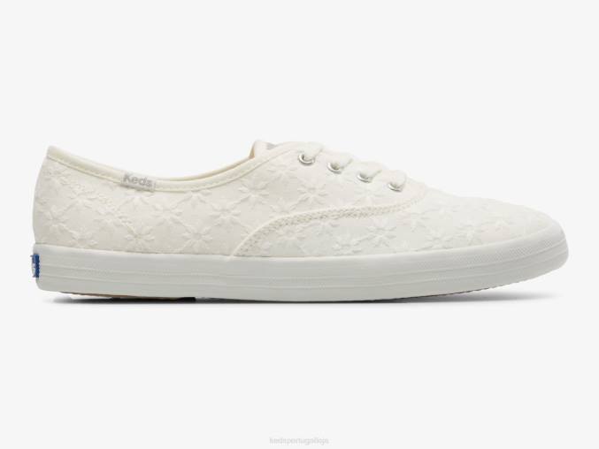 Keds tênis Champion starburst com ilhós R28H153 calçados branco mulheres