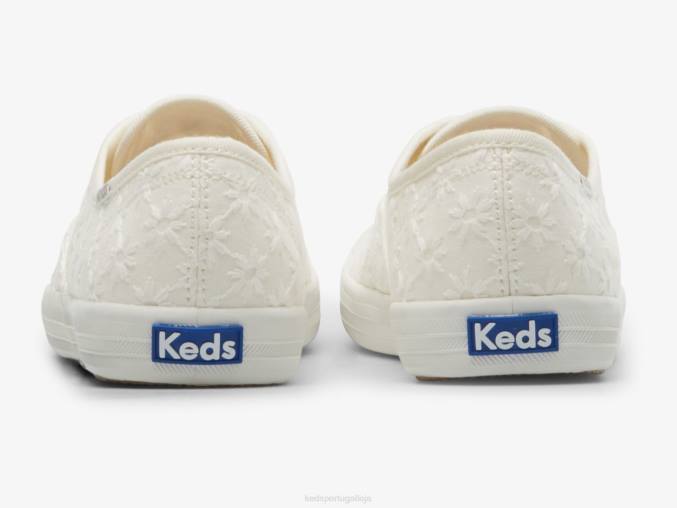 Keds tênis Champion starburst com ilhós R28H153 calçados branco mulheres