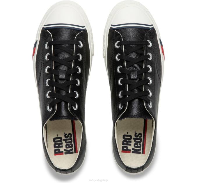 Keds tênis clássico de couro royal lo R28H135 calçados preto unissex