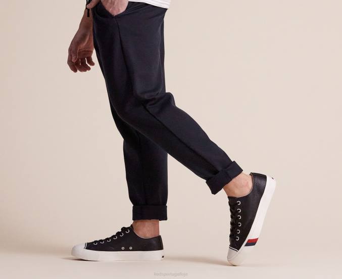 Keds tênis clássico de couro royal lo R28H135 calçados preto unissex