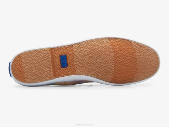 Keds tênis com estampa abstrata campeão R28H159 calçados rosa mulheres