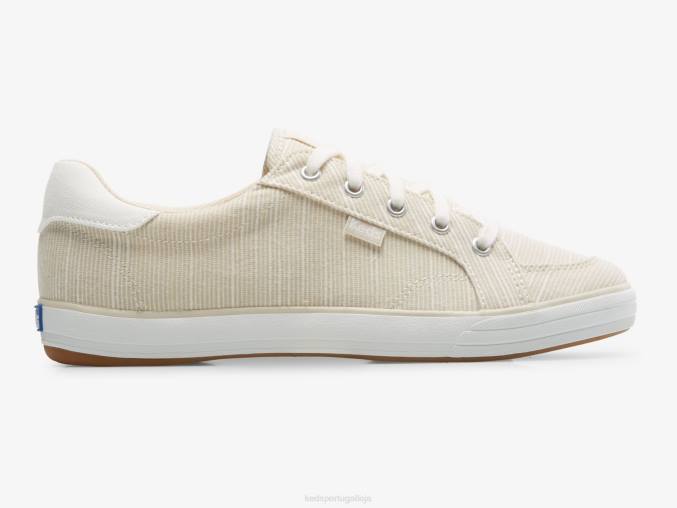 Keds tênis com listras caneladas center iii R28H155 calçados faixa bronzeada mulheres