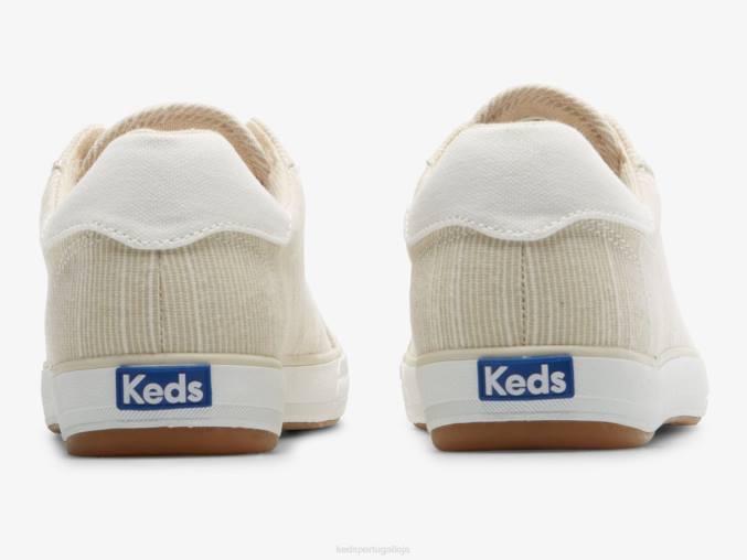 Keds tênis com listras caneladas center iii R28H155 calçados faixa bronzeada mulheres