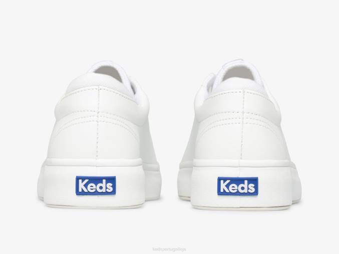 Keds tênis de couro beco R28H127 calçados branco mulheres