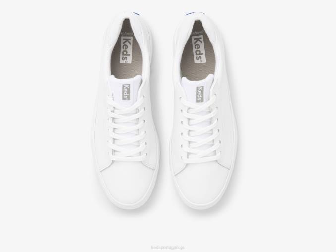 Keds tênis de couro beco R28H127 calçados branco mulheres