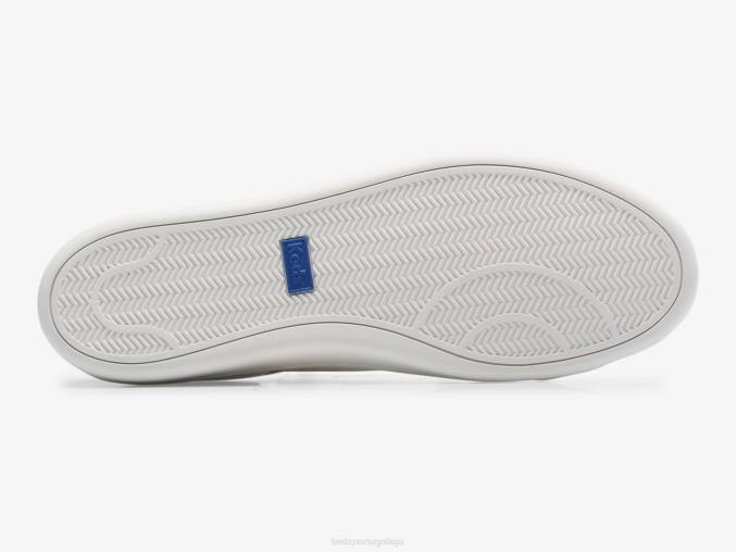 Keds tênis de couro ás R28H197 calçados Branco Verde mulheres
