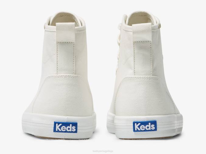 Keds tênis de lona kickstart hi R28H113 calçados branco mulheres