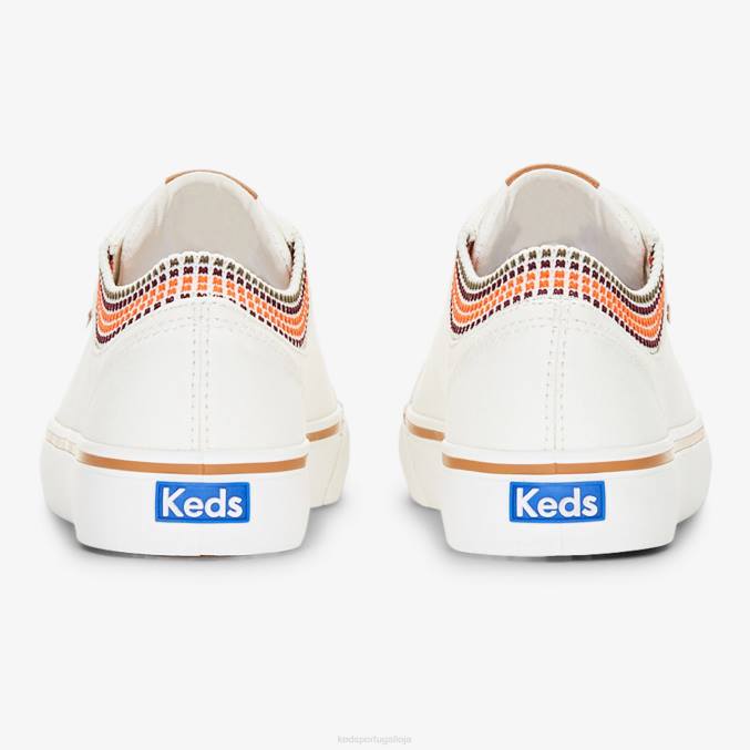 Keds tênis de lona salto chute canelado gola quadrada R28H76 calçados Branca de Neve mulheres