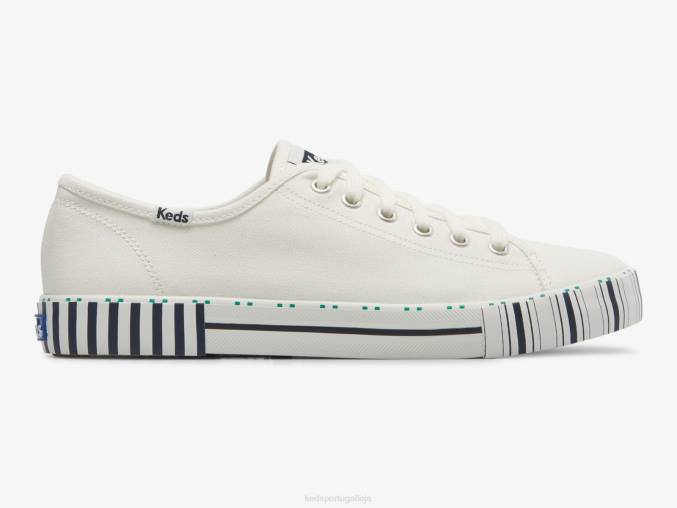 Keds tênis de tênis kickstart R28H203 calçados Marinha Branca mulheres