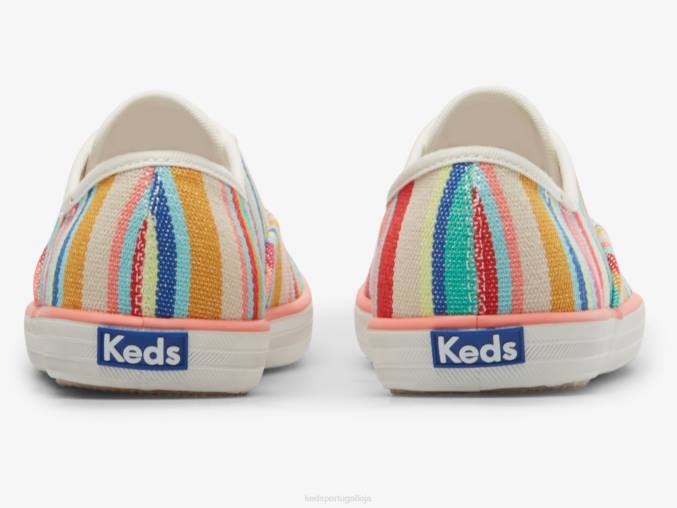 Keds tênis ecológico campeão R28H158 calçados rosa multi mulheres