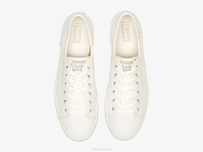 Keds tênis foxing com relevo em tela triple kick R28H171 calçados Branca de Neve mulheres