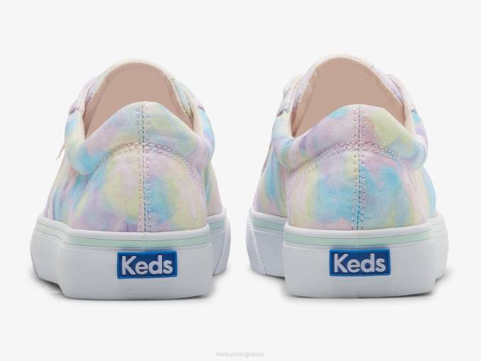 Keds tênis jump kick canvas com estampa floral abstrata R28H169 calçados rosa mulheres
