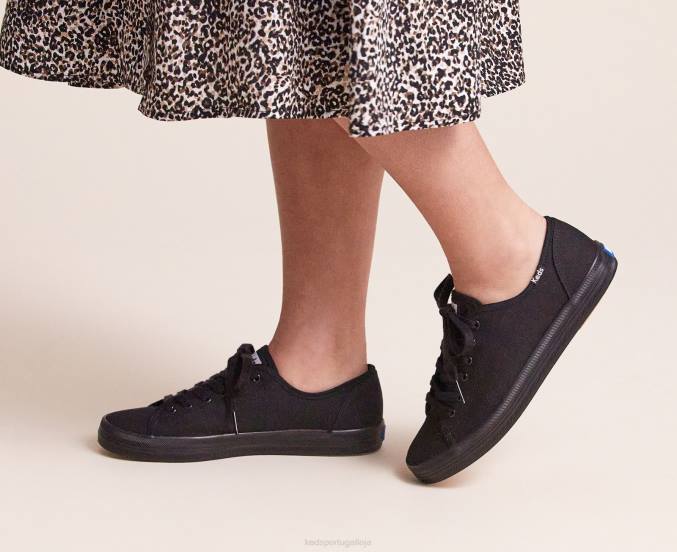 Keds tênis kickstart R28H124 calçados preto mulheres