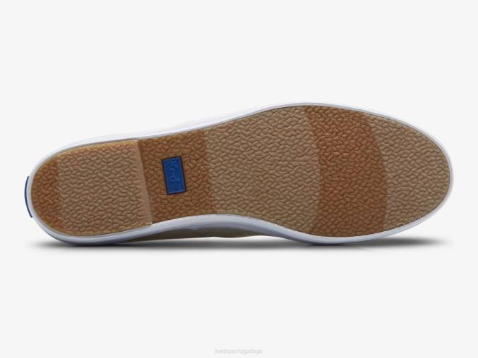 Keds tênis têxtil plataforma metálico R28H170 calçados prata mulheres
