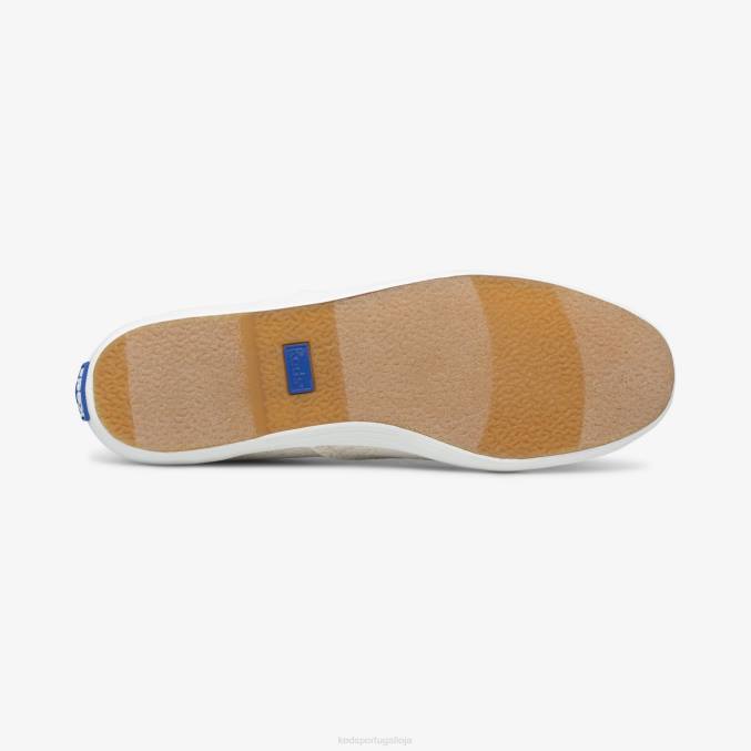 Keds x Rifle Paper Co. sapatilha campeã colette jacquard R28H129 calçados marfim mulheres