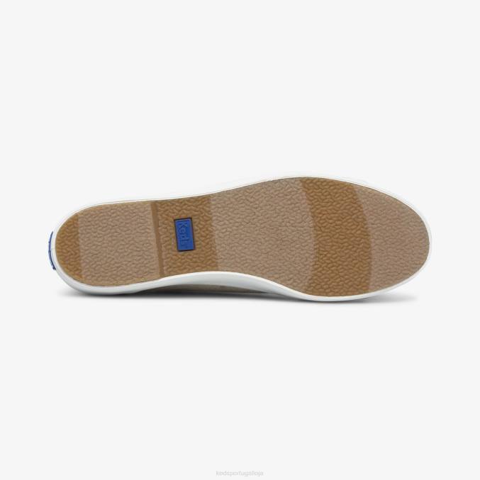 Keds x Rifle Paper Co. tênis triple kick colette jacquard R28H130 calçados marfim mulheres
