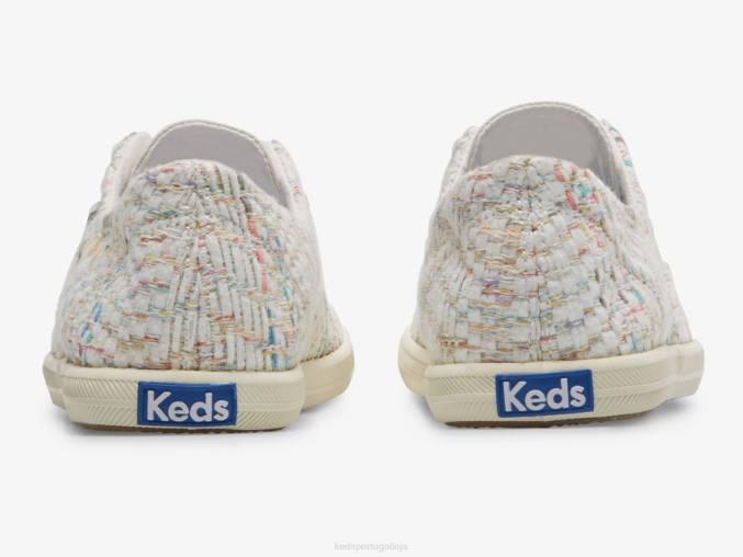 Keds Tênis Chillax Têxtil com Tecido Natural R28H63 calçados branco multi mulheres